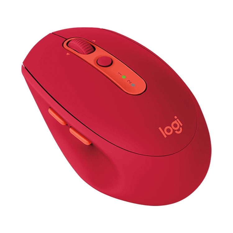 logitech m590 dual mode wireless bluetooth light sound mouse(red)