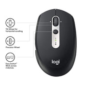 logitech m590 dual mode wireless bluetooth light sound mouse(red)