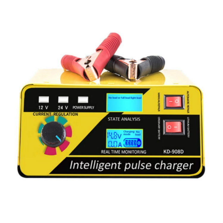 KD-908D Lead-Acid Battery Intelligent Repair Charger Car Battery Charger EU Plug Eurekaonline