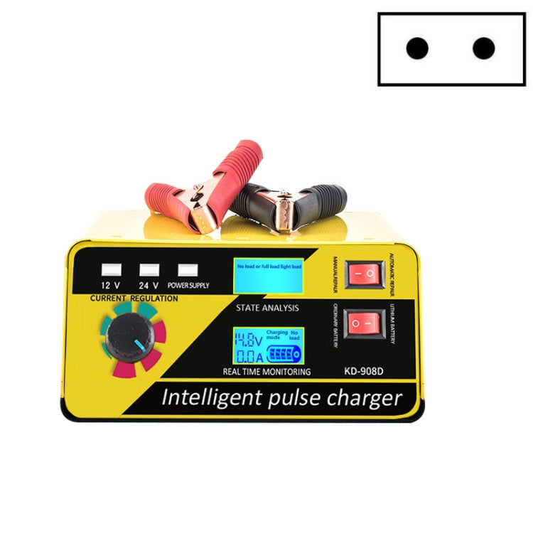 KD-908D Lead-Acid Battery Intelligent Repair Charger Car Battery Charger EU Plug Eurekaonline
