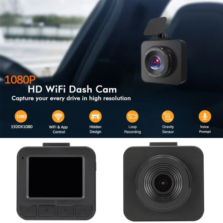 KG210 1080P WIFI Hidden HD Voice Prompt Car Recorder, Style: Dual Lens Eurekaonline