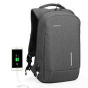 KINGSONS KS-3149 Laptop Backpack College Student Anti-Theft USB Shoulders Bag 13-inch (Dark Gray) Eurekaonline