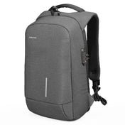 KINGSONS KS-3149 Laptop Backpack College Student Anti-Theft USB Shoulders Bag 15-inch +Lock (Dark Gray) Eurekaonline