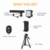 KIT-05LM Live Broadcast Video Shooting LED Light Tripod Kit Eurekaonline