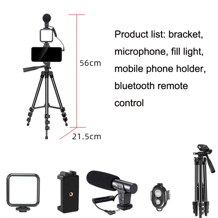 KIT-05LM Live Broadcast Video Shooting LED Light Tripod Kit Eurekaonline