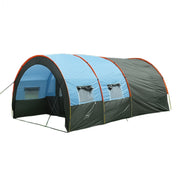 KLM-3017 Ultralarge 5-8 Person Double Layer Waterproof Group Camping Tunnel Tent Eurekaonline
