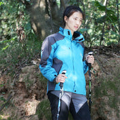 KODENOR Outdoor Mountaineering Portable Foldable Carbon Fibre Straight Handle Alpenstocks Trekking Poles, Length : 63-135CM (Black Blue) Eurekaonline