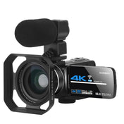 KOMERY  AF2 5600PX 18X Zoom 4K Digital Video Camera With Hood + Microphone + Wide-angle Lens Eurekaonline