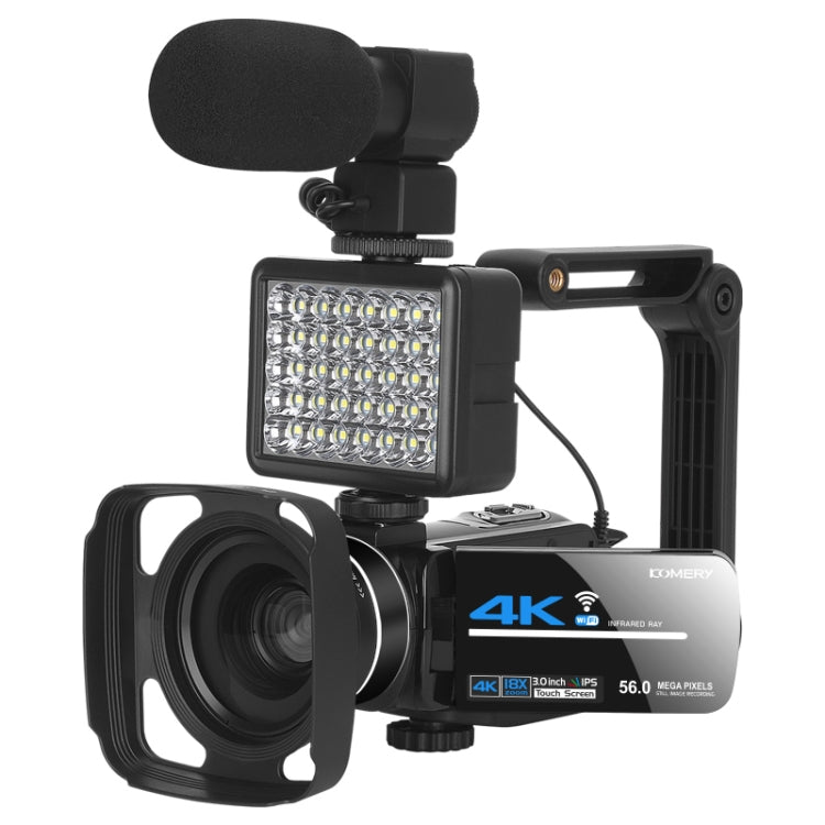 KOMERY  AF2 5600PX 18X Zoom 4K Digital Video Camera With Stabilizers Kit Eurekaonline