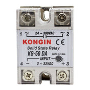 KONGIN KG-50DA AC 24-380V Solid State Relay for PID Temperature Controller, Input: DC 3-32V Eurekaonline