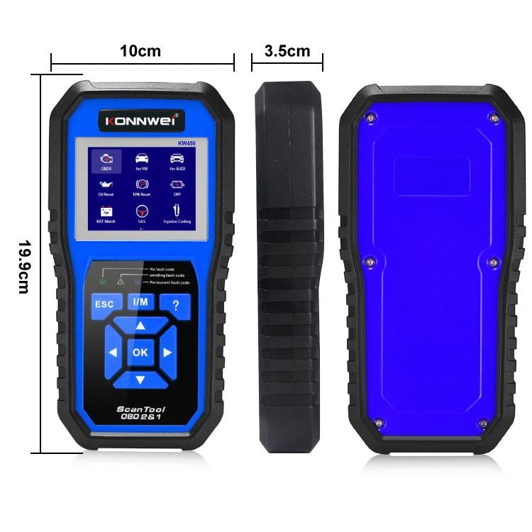 KONNWEI KW450 Car 2.8 inch TFT Color Screen Battery Tester Support 2 Languages / System  XP WIN7 WIN8 WIN10 Eurekaonline