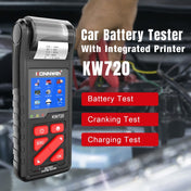 KONNWEI KW720 Car 3.2 inch 6V-24V Lead-acid Battery Tester with Printer Eurekaonline