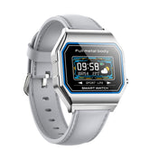 KW18 IP67 0.96 inch Leather Watchband Color Screen Smart Watch(Grey) Eurekaonline