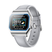 KW18 IP67 0.96 inch Leather Watchband Color Screen Smart Watch(Grey) Eurekaonline