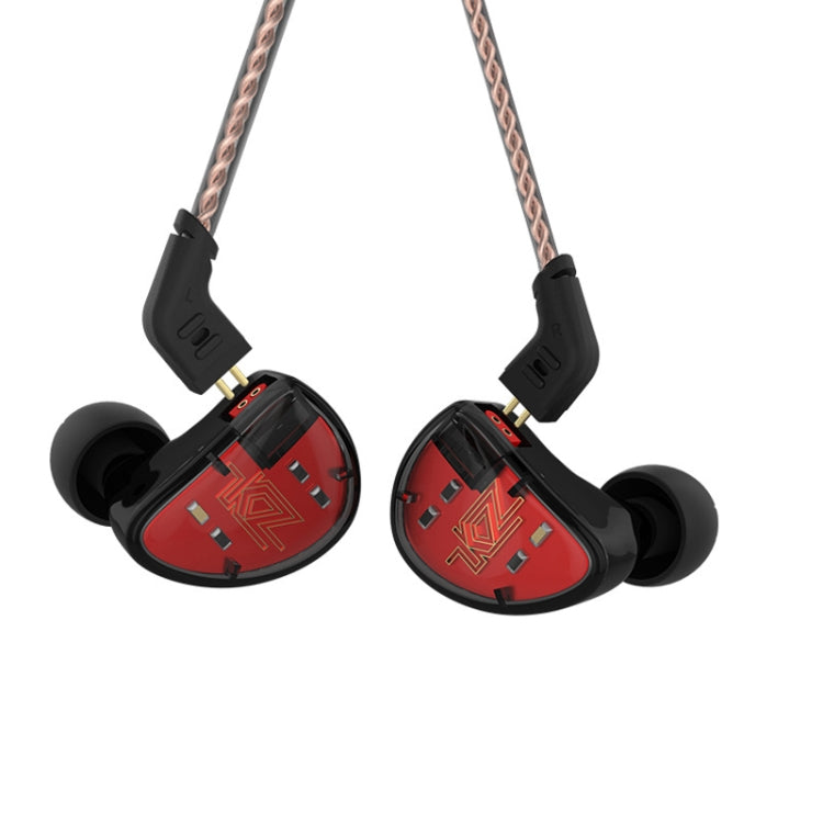 KZ AS10 Ten Unit Moving Iron In-ear HiFi Earphone without Microphone(Red) Eurekaonline