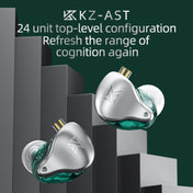 KZ AST 24-unit Balance Armature Monitor HiFi In-Ear Wired Earphone With Mic(Green) Eurekaonline