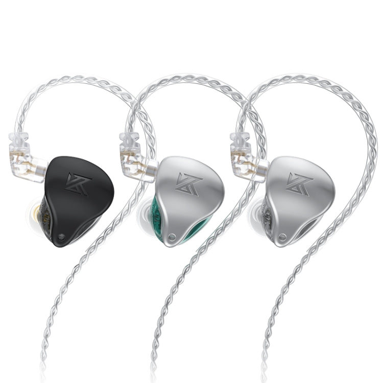 KZ AST 24-unit Balance Armature Monitor HiFi In-Ear Wired Earphone With Mic(Silver) Eurekaonline