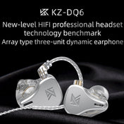 KZ DQ6 3-unit Dynamic HiFi In-Ear Wired Earphone With Mic(Grey) Eurekaonline