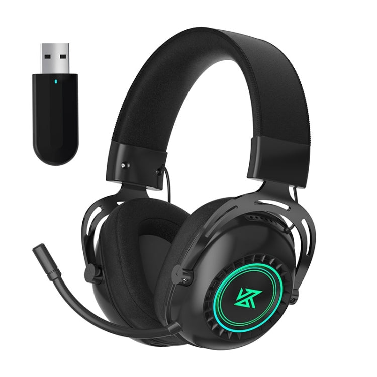 KZ-GP20 Bluetooth/2.4G Dual Mode Gaming RGB Lighting Headphones(Black) Eurekaonline