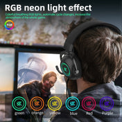 KZ-GP20 Bluetooth/2.4G Dual Mode Gaming RGB Lighting Headphones(Black) Eurekaonline