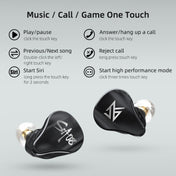 KZ SA08 Wireless Four-unit 5BA Balance Armature Bluetooth In-ear TWS Earphone(Black) Eurekaonline