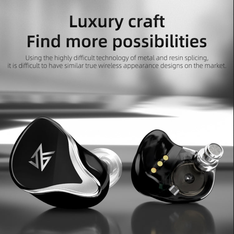 KZ Z3 Hybrid Technology 1DD+1BA Wireless Bluetooth 5.2 Sports Noise Reduction TWS In-ear Earphone(Black) Eurekaonline