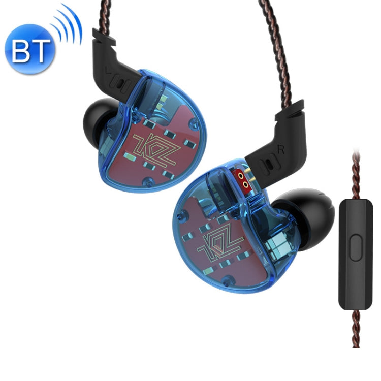 KZ ZS10 Ten Unit Circle Iron In-ear Mega Bass HiFi Earphone with Microphone (Blue) Eurekaonline