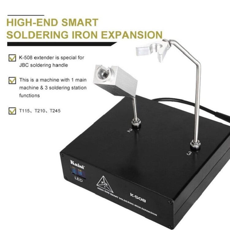 Kaisi K508 Soldering Station Extension Box Support T210/C115/T245 Handle Holder, US Plug Eurekaonline