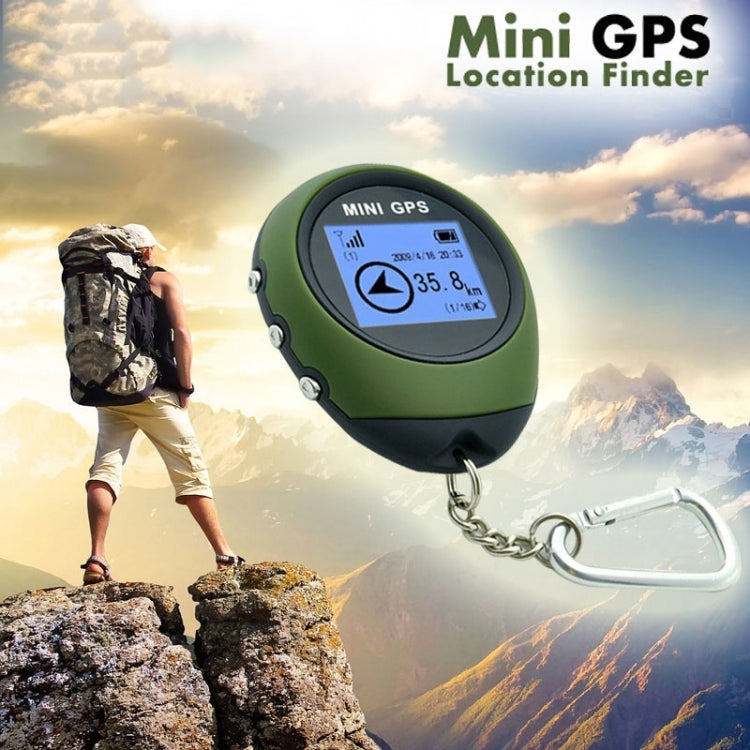 Keychain Handheld Mini GPS Navigation USB Rechargeable Location Finder Tracker for Outdoor Travel(Green) Eurekaonline