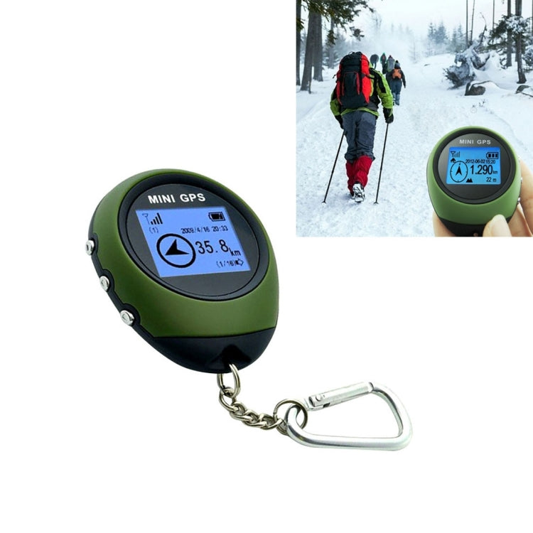 Keychain Handheld Mini GPS Navigation USB Rechargeable Location Finder Tracker for Outdoor Travel(Green) Eurekaonline