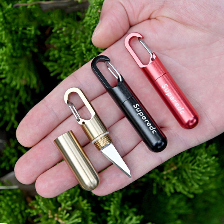 Keychain Pendant Small Knife Portable Art Cutting Knife(Aluminum Alloy Red) Eurekaonline