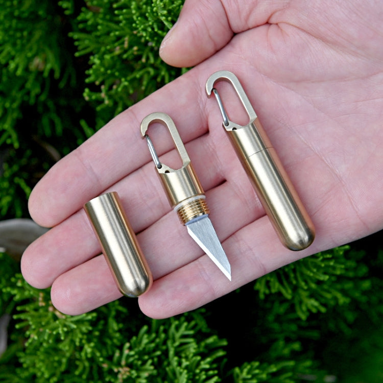 Keychain Pendant Small Knife Portable Art Cutting Knife(Bronze) Eurekaonline
