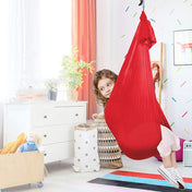 Kids Elastic Hammock Indoor Outdoor Swing, Size: 1x2.8m (Red) Eurekaonline