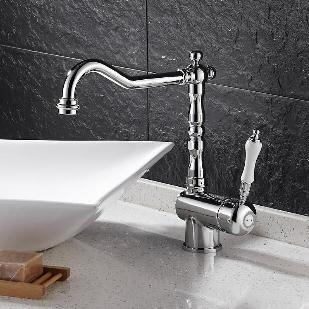 Kitchen Bathroom Faucet Hot and Cold Faucet Taps Sink Without Hose Eurekaonline