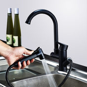 Kitchen Pull-Out Double Faucet Water Table Hot And Cold Water Faucet, Specification: Wheel Bending Pull Eurekaonline