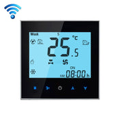 LCD Display Air Conditioning 2-Pipe Programmable Room Thermostat for Fan Coil Unit, Supports Wifi(Black) Eurekaonline