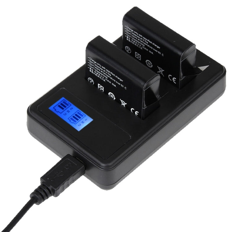 LCD Screen Dual Batteries Charger for GoPro HERO4 (AHDBT-401), Displays Charging Capacity (GP258-C) Eurekaonline