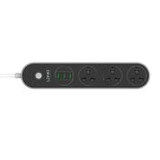 LDNIO SC3301 3 x USB Ports Travel Home Office Socket, Cable Length: 1.6m, EU Plug Eurekaonline