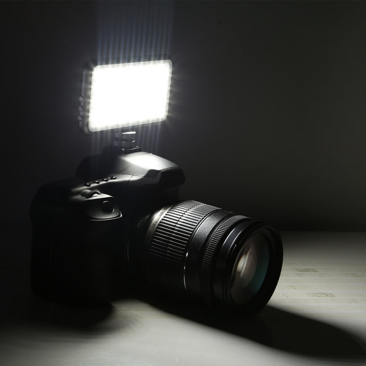 LED-013 Pocket 112 LEDs Professional Vlogging Photography Video & Photo Studio Light with OLED Display & Cold Shoe Adapter Mount for Canon / Nikon DSLR Cameras Eurekaonline