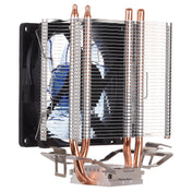 LED CPU Cooler Pure Copper Double Heat Pipe CPU Radiator CPU Fan, with Blue Light Eurekaonline