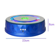 LED Light Electric Rotating Turntable Display Stand Video Shooting Props Turntable(Blue) Eurekaonline