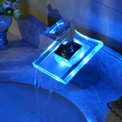 LED Waterfall Faucet Colorful Temperature Control Color-changing Anti-scalding Faucet Eurekaonline