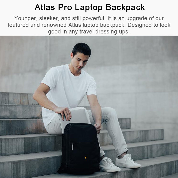 LEVEL8 Atlas Pro Laptop Backpack Shoulders Bag(Black) Eurekaonline