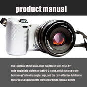 LIGHTDOW 35mm F1.7 E-Mount Manual Fixed Focus Lens for Sony Eurekaonline