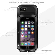 LOVE MEI for  iPhone 7 Professional and Powerful Dustproof Shockproof Anti-slip Metal Protective Case(Black) Eurekaonline