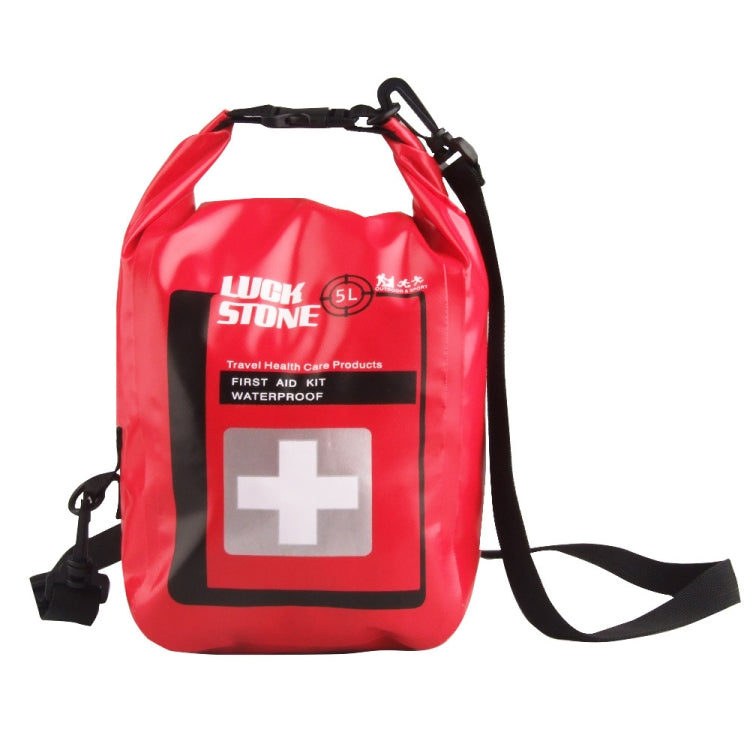 LUCKSTONE 5L Outdoor Adventure First Aid Waterproof Shoulder Bag(Red) Eurekaonline