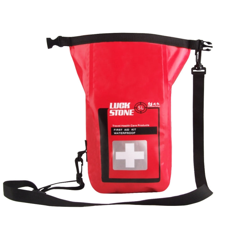 LUCKSTONE 5L Outdoor Adventure First Aid Waterproof Shoulder Bag(Red) Eurekaonline