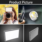 LUXCeO P02 LED Video Light Super Slim Panel 1000LM 3000-6000K Light On-camera Light Selfie Soft Light Video Photography Studio Light (Black) Eurekaonline