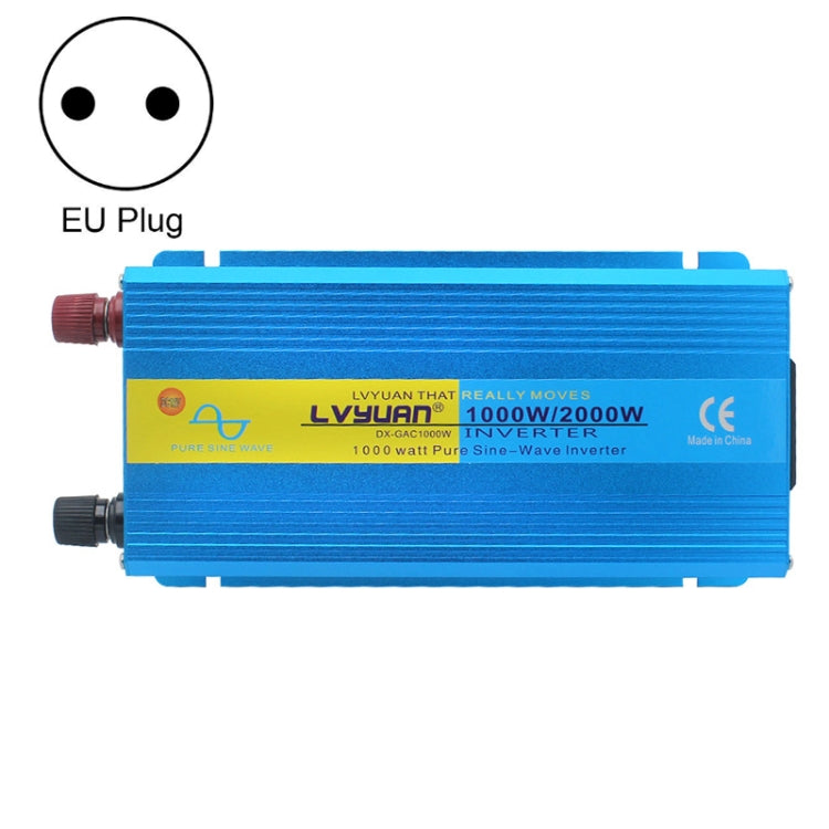 LVYUAN  2000W Car Home Pure Sine Wave Solar Inverter, Specification: 12V To 220V EU Plug Eurekaonline