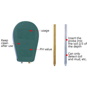 LY101 Flower And Grass Soil Detector PH Cantoneal Alkalin Testor(Black) Eurekaonline